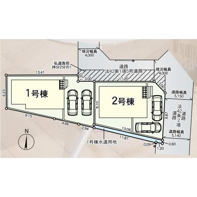 柏市南増尾　第２１の区画図