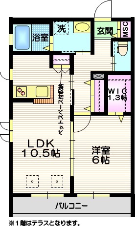 サンライズヒルズの間取り|南向き角部屋２面採光　クローゼット豊富
