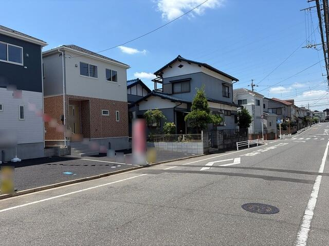 柏市伊勢原　第７の前面道路含む現地写真