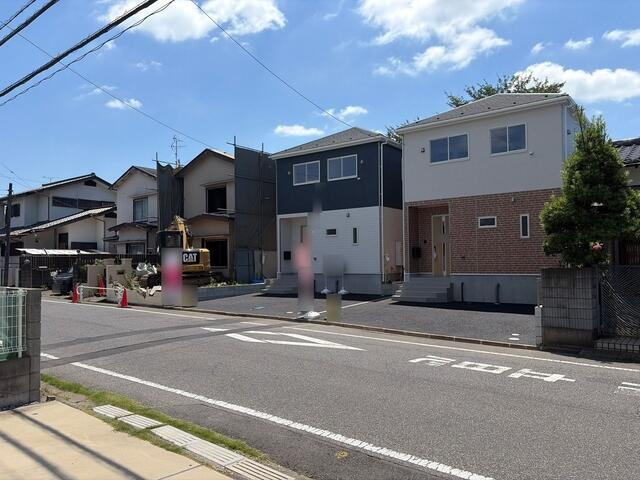 柏市伊勢原　第７の前面道路含む現地写真