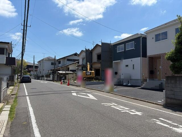 柏市伊勢原　第７の前面道路含む現地写真