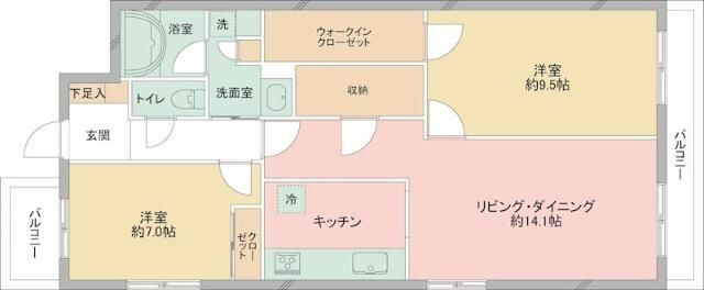 Ｓａｖｏｉｒ　Ｅｂｉｓの間取り