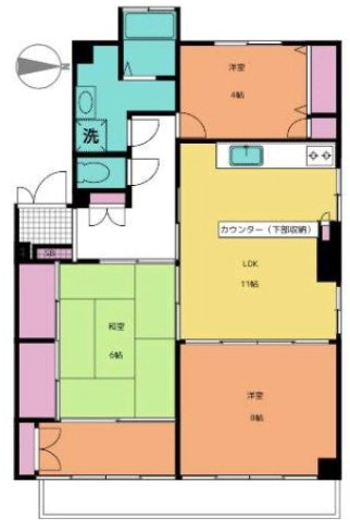 大田区南雪谷１丁目の一棟マンションの間取り