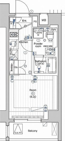 【間取り】 | PREMIUM CUBE大井町#mo | 間取り図