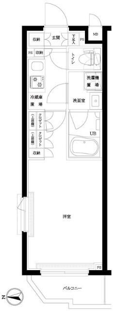 ルーブル都立家政六番館の間取り