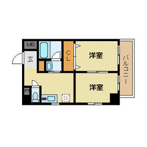レジデンシア三宮（旧石原ビル）の間取り