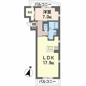 シャーメゾン三宮の間取り