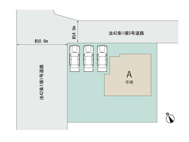 沼津市下香貫の新築一戸建|区画図