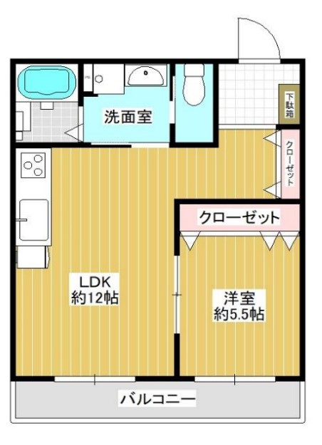 グロースコート弥刀の間取り