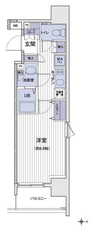 エスティメゾン大島の間取り