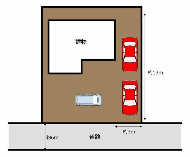 富士宮市外神の中古一戸建|区画図