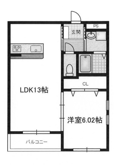 ネージュホンジョウグチの間取り