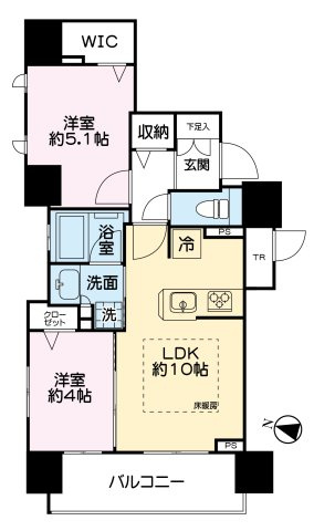 レーベン北24条THE RESILIAの間取り