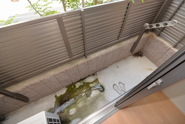 神戸市東灘区北青木４丁目の賃貸マンションのバルコニー