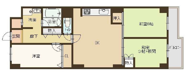 神戸市中央区相生町５丁目の賃貸マンションの間取り