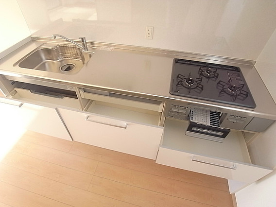 神戸市中央区山本通５丁目の賃貸マンションのキッチン