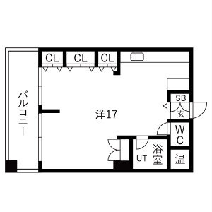 神戸市中央区生田町１丁目の賃貸マンションの間取り