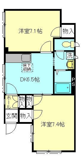 高野ハイツの間取り|間取りです。