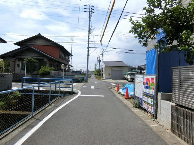 仲介手数料無料）一宮市北方町北方１棟／１期１号棟|8月30日撮影 南側道路（東→西）