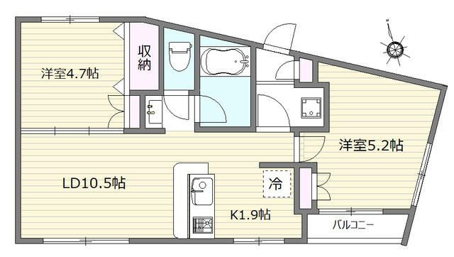 コーポサンテの間取り