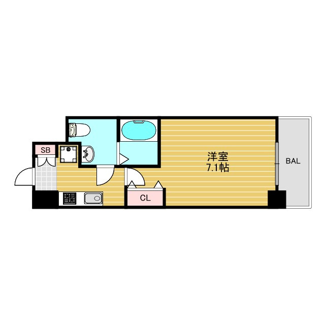 ラクラス新大阪の間取り