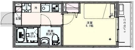 リディアコート馬橋の間取り|間取りです。