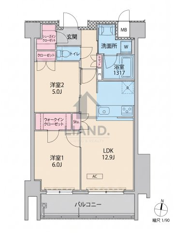 RJRプレシア六本松　草ヶ江小学校区の間取り|RJRプレシア六本松
