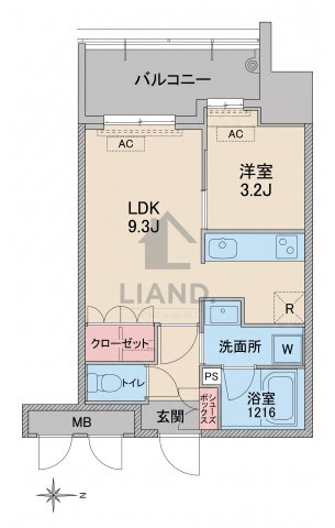 RJRプレシア博多　住吉小学校区の間取り|RJRプレシア博多