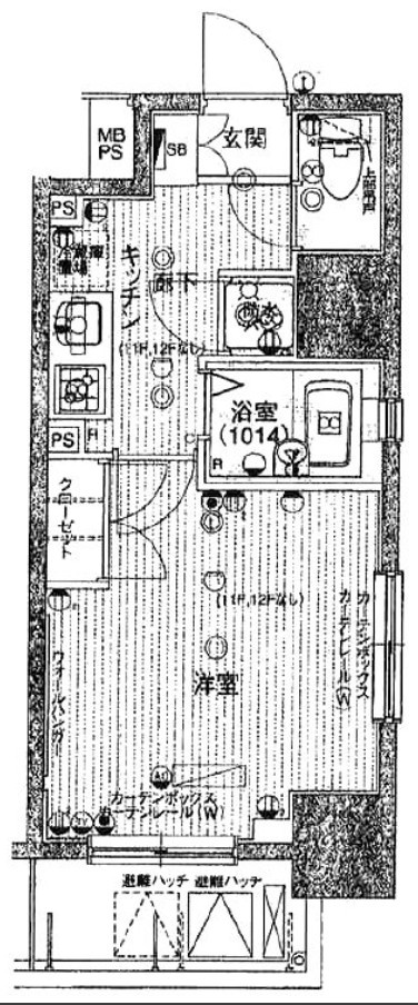 パークウェル神田EAST弐番館 の間取り|間取りです。