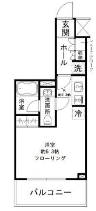 パークリュクス清澄白河の間取り|間取りです。