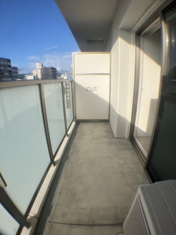 レユシール塚本のバルコニー