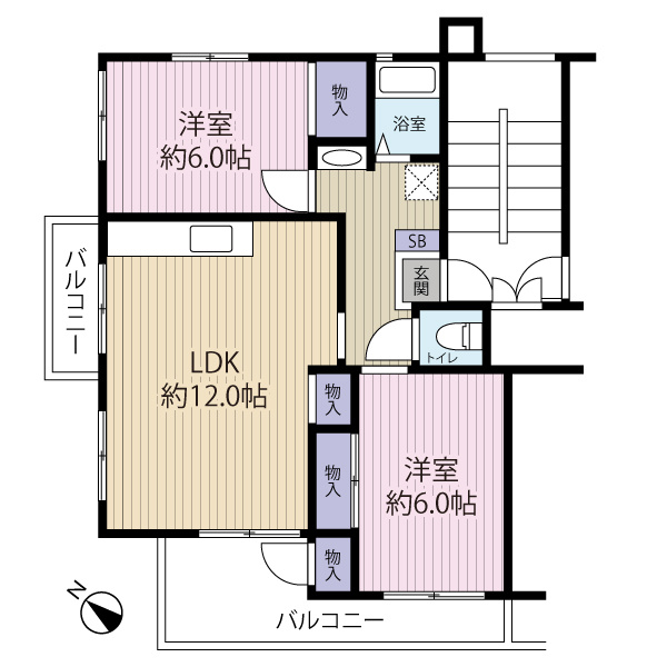 オール洋室のお部屋です★