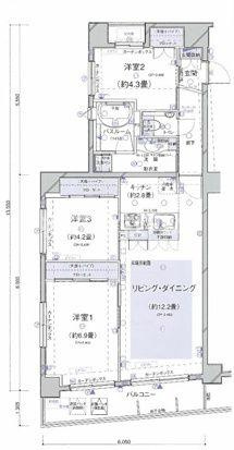 中央区日本橋小伝馬町の賃貸マンションの間取り