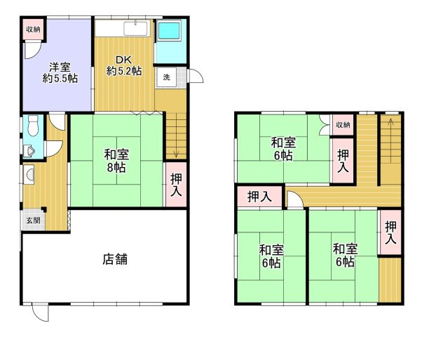 昭和レトロな趣を残す中古戸建～長野県駒ヶ根市赤穂～の間取り