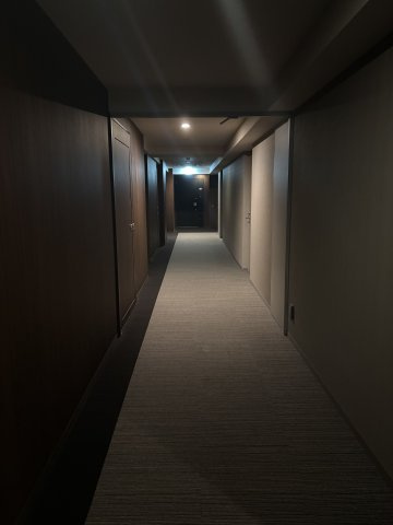 ホテルライクな内廊下が落ち着いた住まいの雰囲気を演出します。
