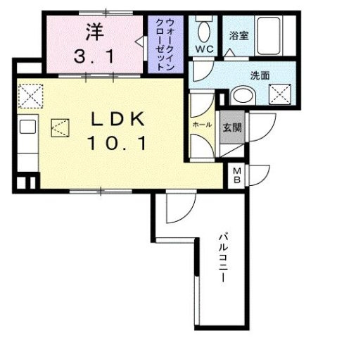 カーサ　アヴァンツァーレの間取り