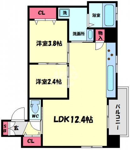 Trustman　Horie（トラストマンホリエ）　堀江小学校区の間取り|Trustman　Horie（トラストマン堀江）　間取り