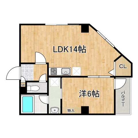 CASA内本町の間取り
