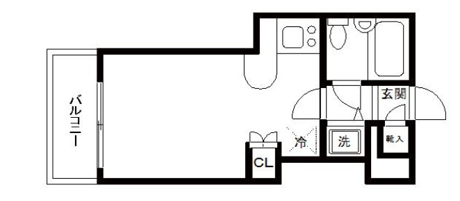 品川区西五反田６丁目の賃貸マンションの間取り