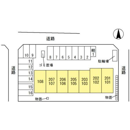 Grand　Donner(グラン ドゥネ)の区画図