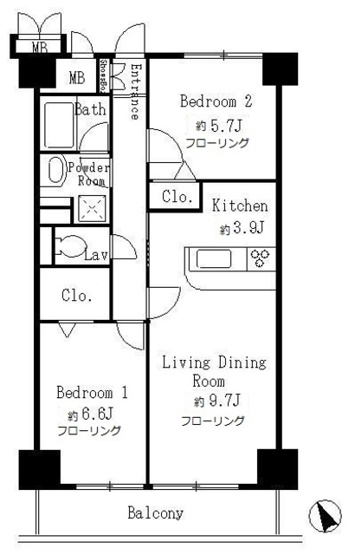 【間取り】 | サンクレール高井戸