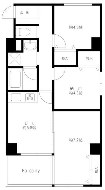 パークヴィラ中根の間取り|間取りです。