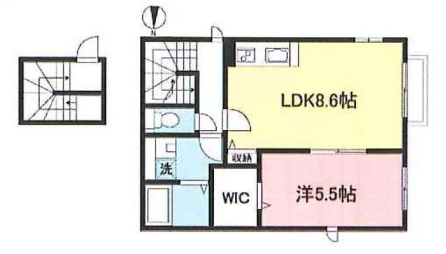 ベルハイムAの間取り|★1フロア1住戸★