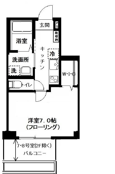 ハーモニーコート月島 の間取り|間取りです。