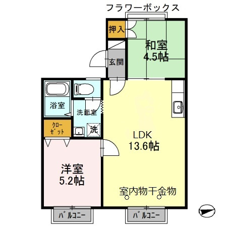 【間取り】 | 高井ハイツB棟