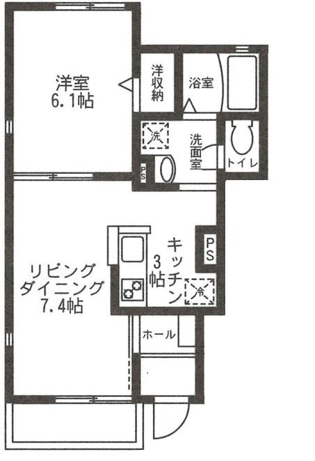 シェルティー菊名の間取り|間取りです。