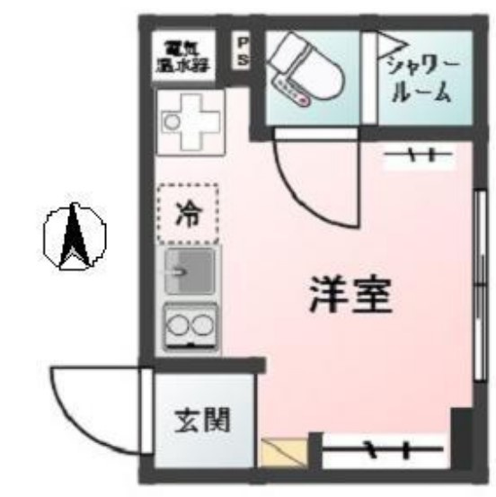 豊島区目白５丁目の賃貸マンションの間取り