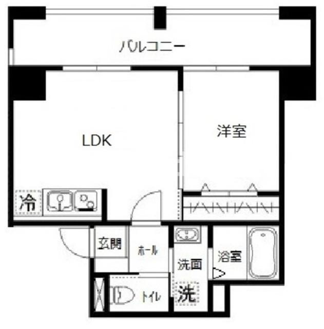 豊島区東池袋１丁目の賃貸マンションの間取り
