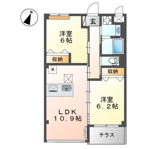 【間取り】 | ルーヴル円明寺