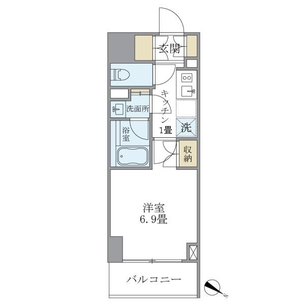 プランドール水天宮の間取り